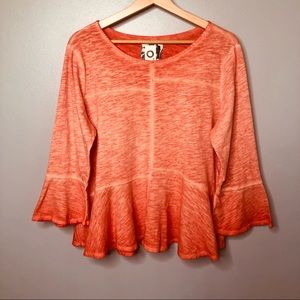 AKEMI + KIN Orange Loose Fitting Cotton Top Size S